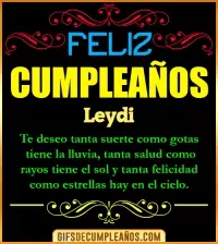 Frases de Cumpleaños Leydi